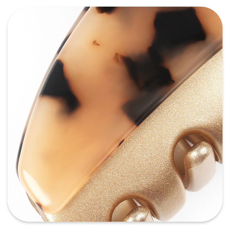 Simple Series Retro Patchwork Leopard Print Acetate Hair Claws Picture10