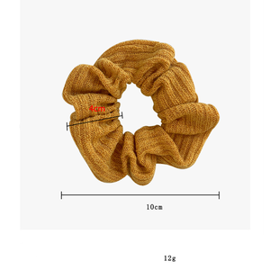 Simple Series Daily Solid Color Woven Polyester Scrunchies h5 Picture6
