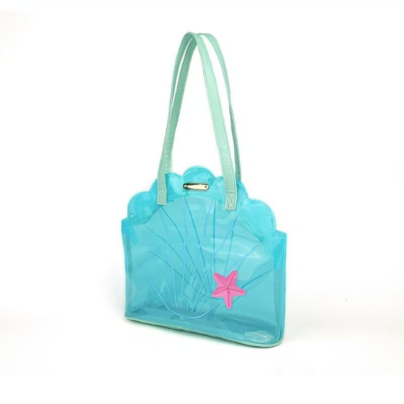 Vakantiestijl PVC transparante effen schoudertas voor dames