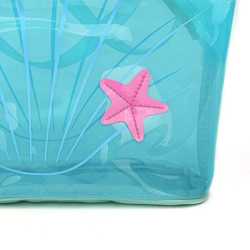 Transparente, Einfarbige Pvc-Schultertaschen Im Urlaubsstil Für Damen h5 Bild4