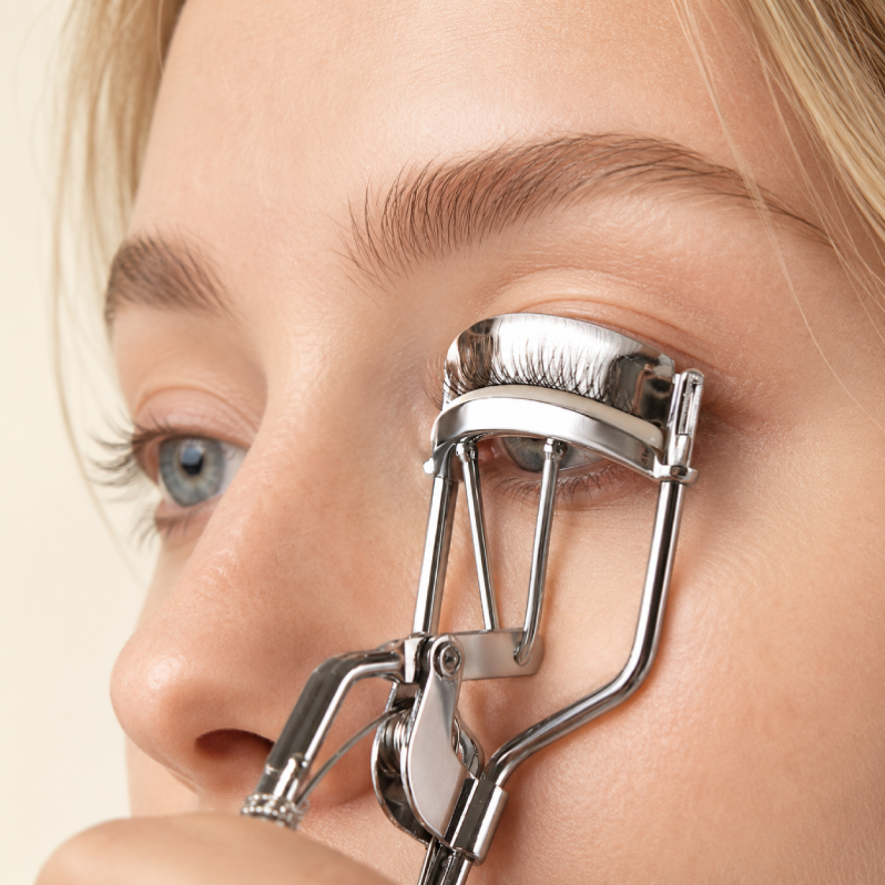 Wimpernzange Aus Metall, Einfach, Täglich, Unregelmäßige Form, Einfarbig h5Bild2