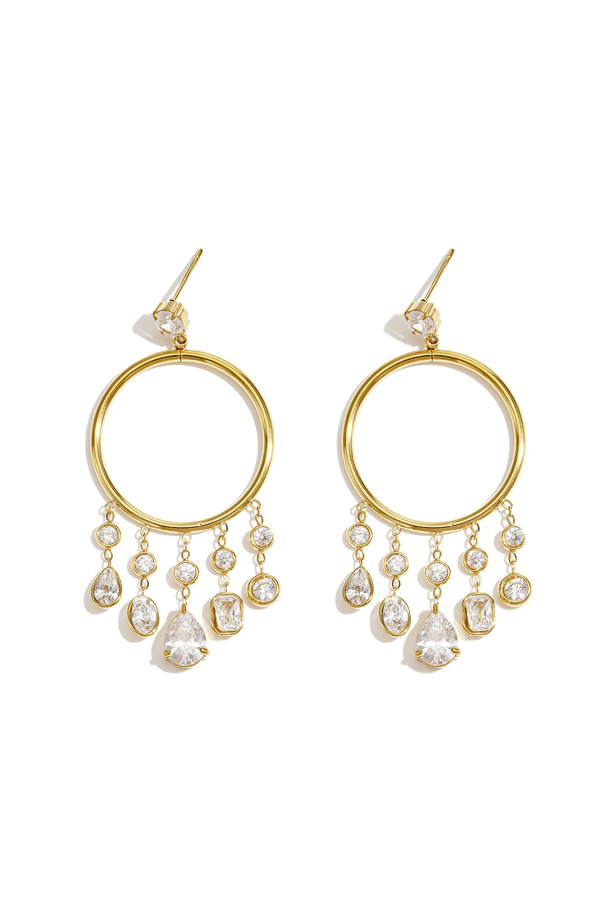 Stainless Steel Dangle Earrings Droplet Elegant Gathering/Party Luxurious Series Women's jewelry
