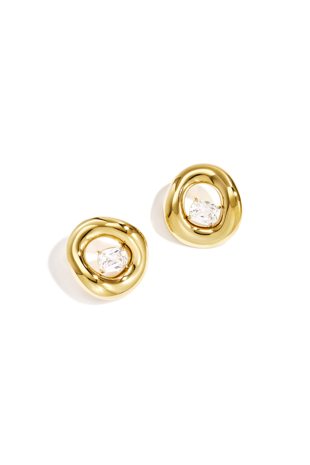 Stainless Steel Stud Earrings Circle Simple Daily Simple Series Women's Jewelry 