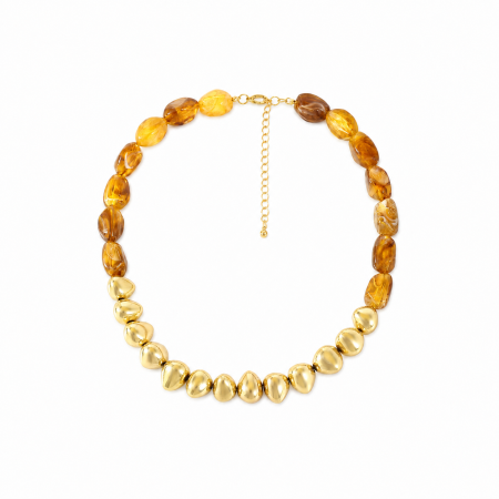 Simple Series Retro Irregular Shape Beads Acrylic Women's Beaded Necklaces