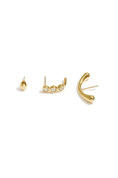 Stainless Steel Earring Sets Circle Simple Daily Simple Series Women's jewelry