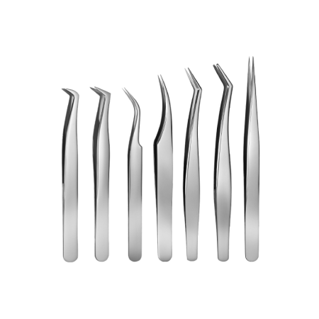 Simple Series Dagelijkse Pincet voor Kunstwimpers in Effen Kleur, Roestvrij Staal