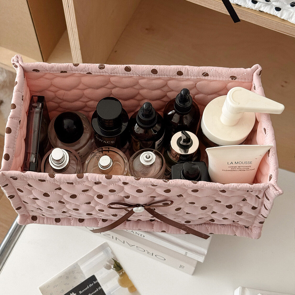 Opbergtas Met Strik En Stippen Uit De Romantic Series Afbeelding5