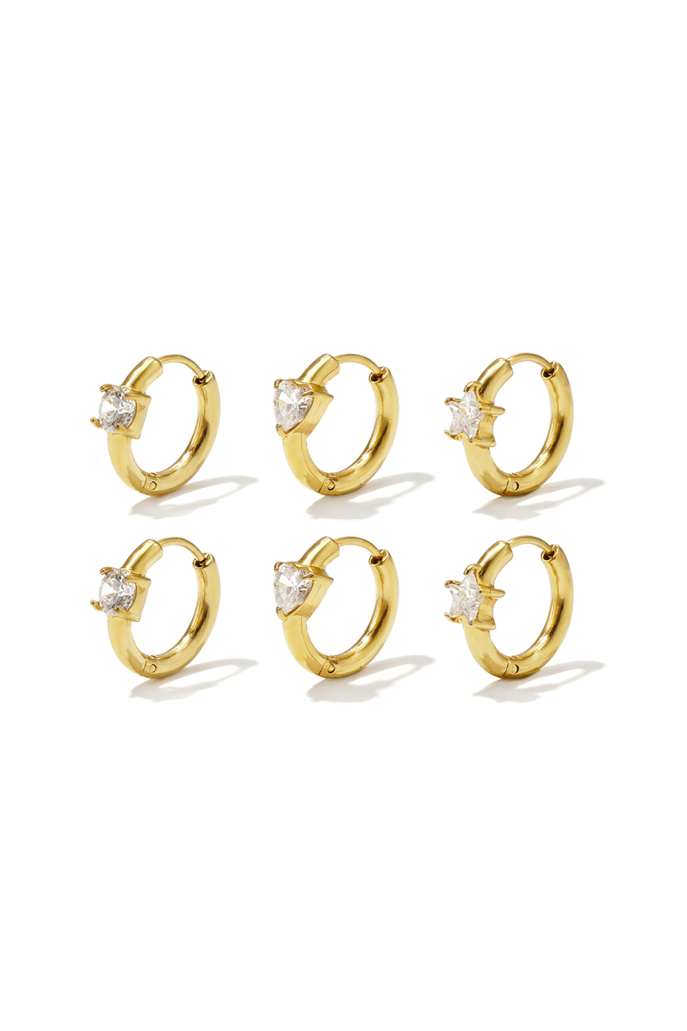 Roestvrijstalen Oorbellen Setjes Circle Simple Daily Simple Serie Dames Sieraden