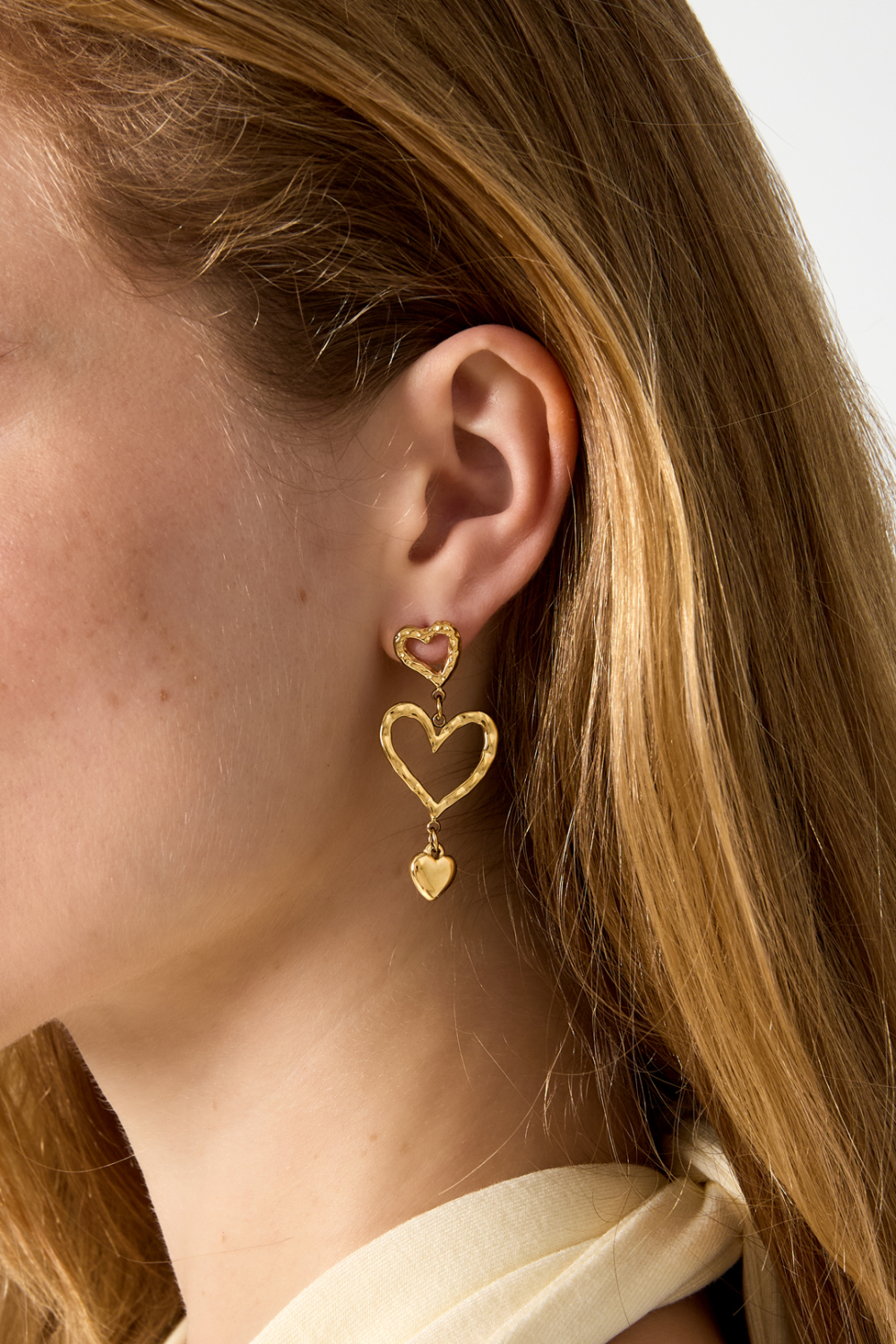 Stainless Steel Dangle Earrings Heart Casual Daily Simple Series Women's Jewelry h5Picture2