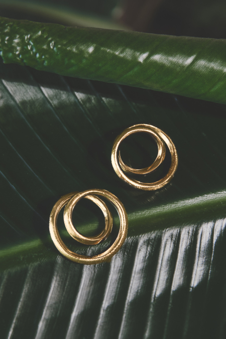 Earrings with spiral effect 2