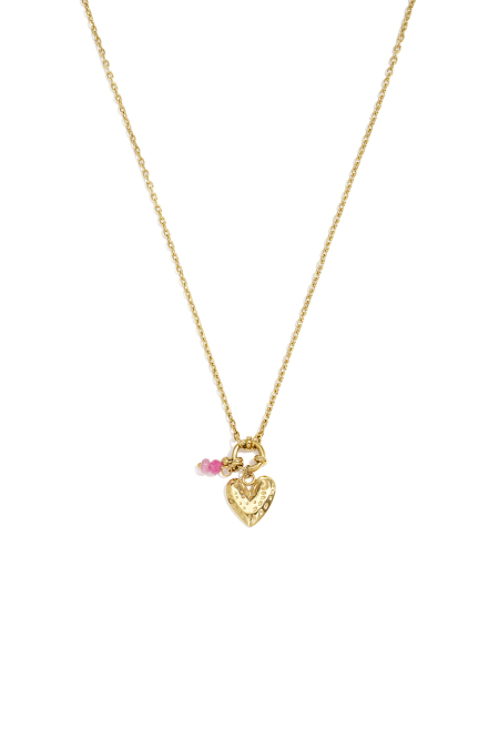 Collane con ciondolo a forma di cuore in acciaio inossidabile, serie Simple Daily Simple, gioielli da donna