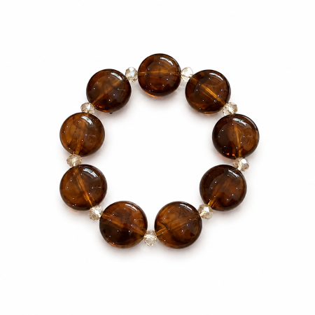 Einfache Serie, tägliche Perlen, ellipsenförmige Acryl-Perlenarmbänder für Damen