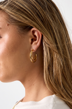 Stainless Steel Hoop Earrings Circle Simple Daily Simple Series Women's Jewelry h5 Picture2