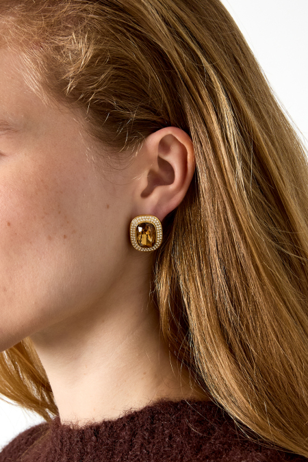 Stainless Steel Stud Earrings Geometric Shape Elegant Daily Luxurious Series Women's jewelry 2