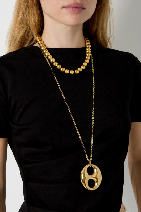 Stainless Steel Long Necklaces Geometric Shape Simple Daily Simple Series Women's jewelry 2