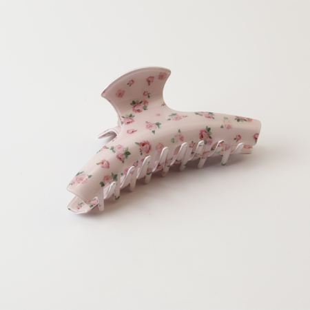Simple Series Sweet Flower Solid Color Rose Butterfly Pvc Hair Claws