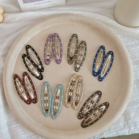 Simple Series Daily Polka Dots Alloy Hair Clips 2