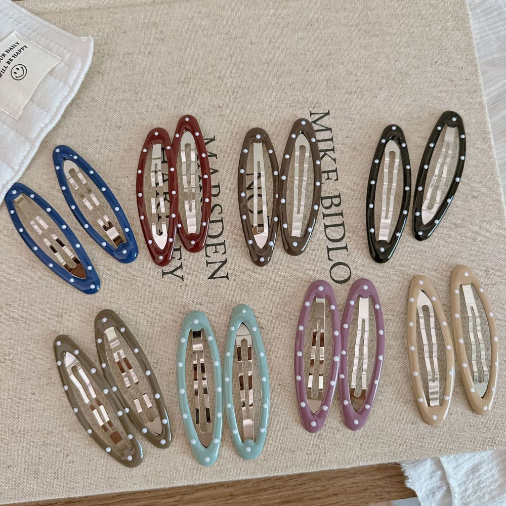 Simple Series Daily Polka Dots Alloy Hair Clips Picture3