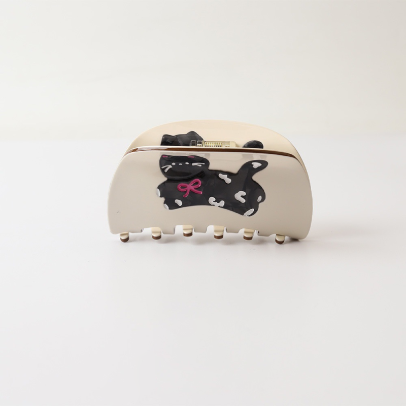 Simple Series Cute Animal Cartoon Polka Dots Dachshund Acetate Hair Claws Picture3