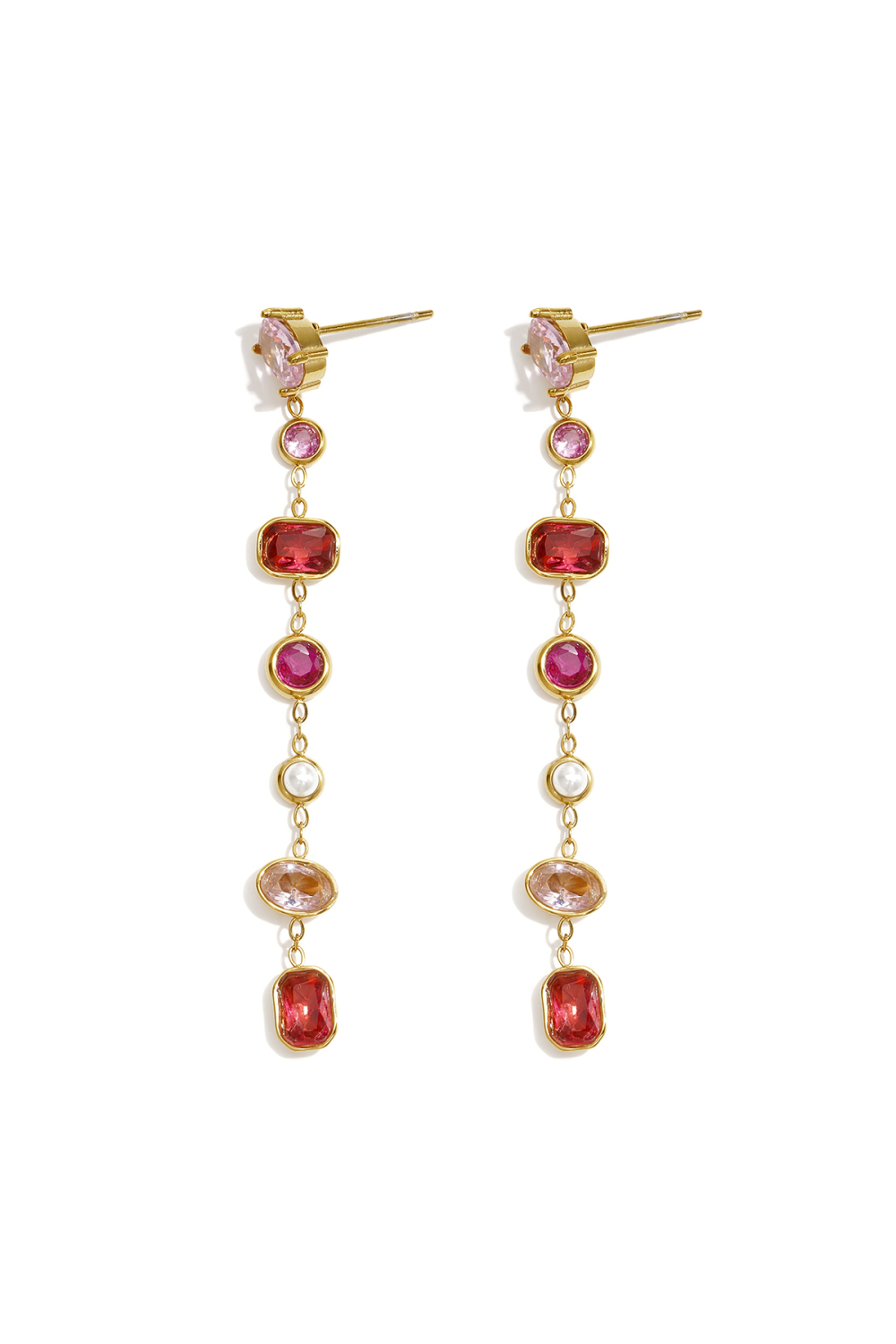 Stainless Steel Dangle Earrings Geometric Shape Elegant Daily Luxurious Series Women's Jewelry 