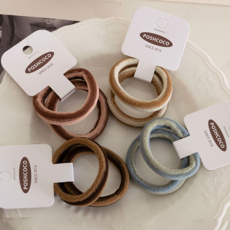 Simple Series Daily Stripe Mixed Color Fabric Scrunchies