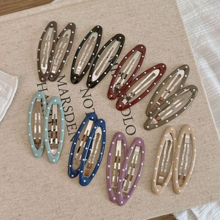 Simple Series Daily Polka Dots Alloy Hair Clips