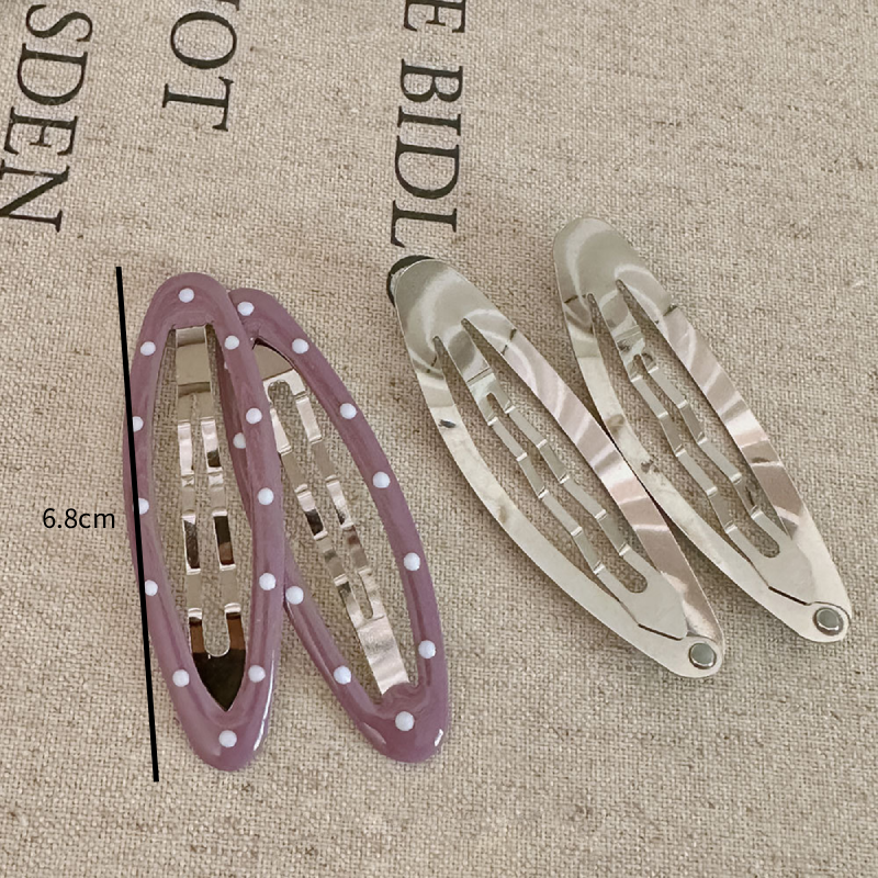 Simple Series Daily Polka Dots Alloy Hair Clips Picture4