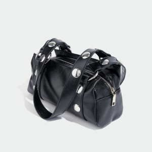 Streetwear Style Studded Rivet Pu Women's Square Bag Shoulder Bags h5 Picture4