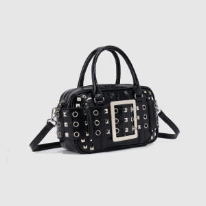 Streetwear Style Studded Rivet Pu Women's Handbags h5 Picture2