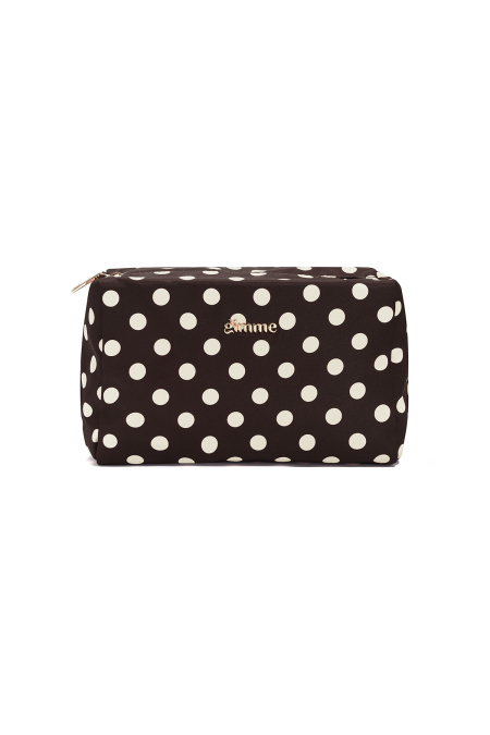 Kosmetiktaschen mit Polka Dots, schlichtes Polyester, Alltagsaccessoires