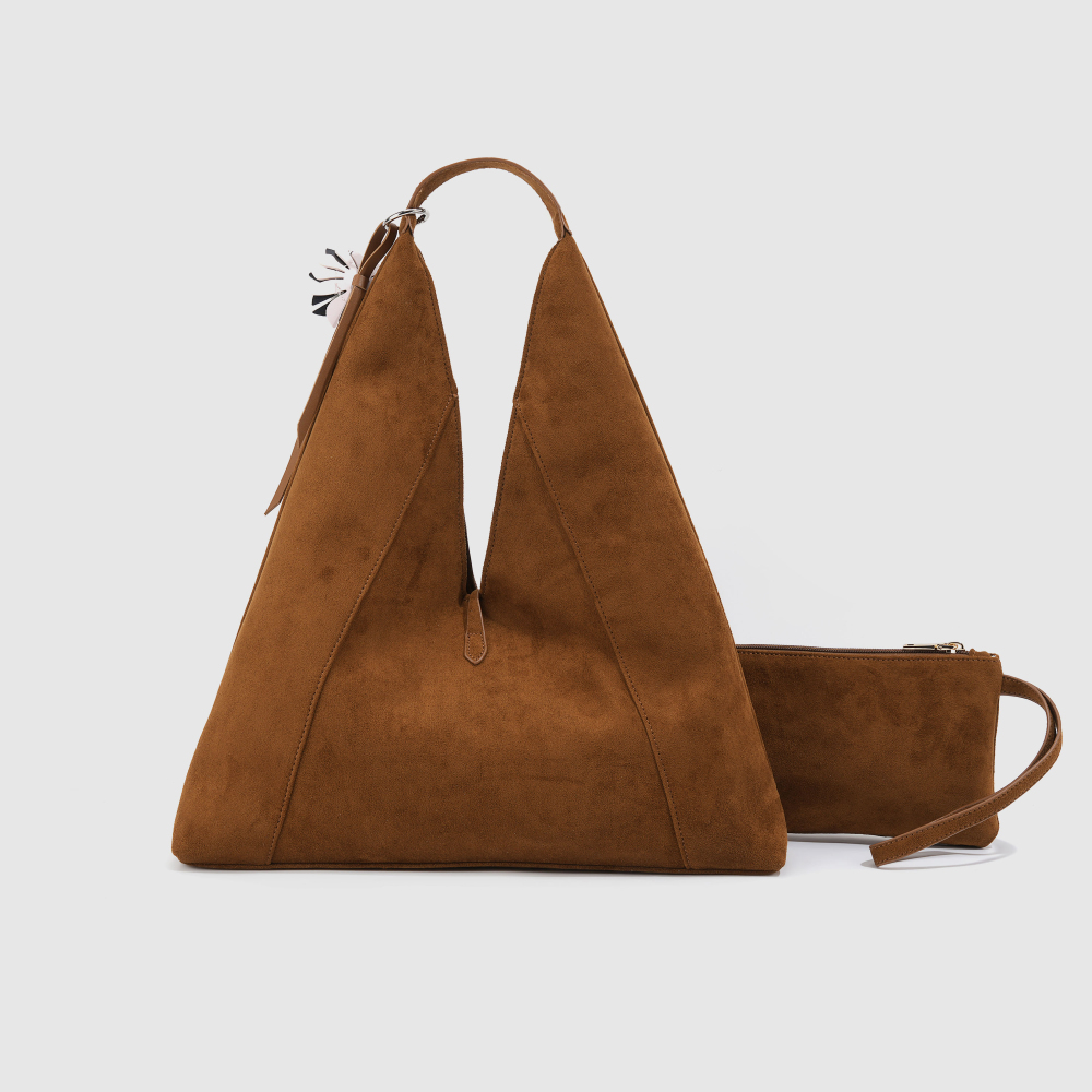 Minimalist Style Solid Color Suede Women's Tote Bags（The Bag Charm Is Not Included.） Picture3