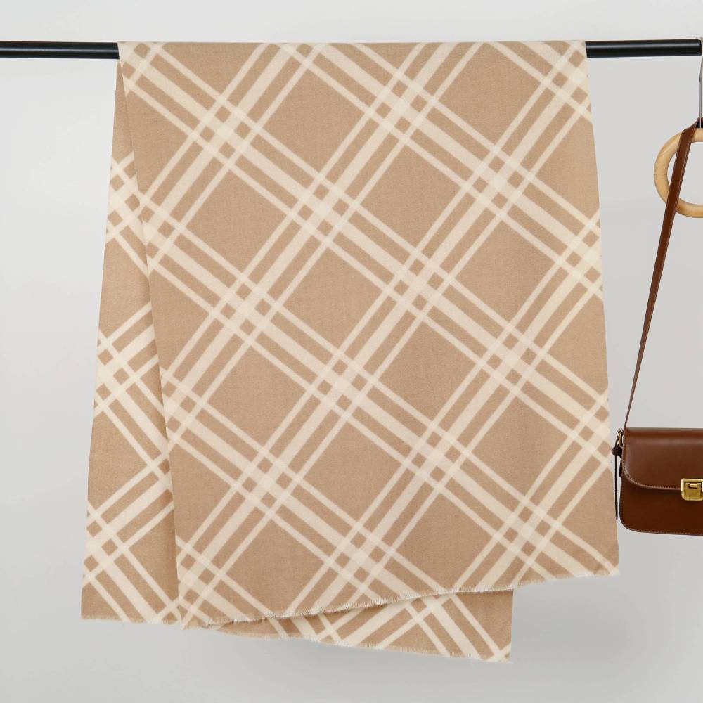 Simple Series Daily Plaid Polyester Winter Scarves h5Picture6