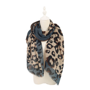 Simple Series Retro Leopard Print Mixed Color Polyester Winter Scarves h5 Picture12