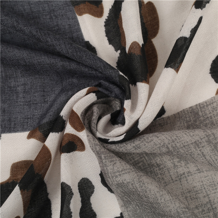 Simple Series Retro Leopard Print Mixed Color Polyester Winter Scarves Picture11