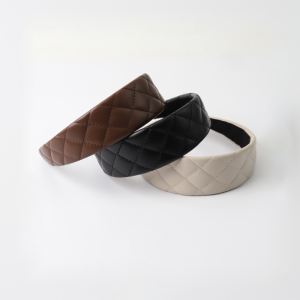 Simple Series Daily Solid Color Pu Hair Bands h5 Picture2