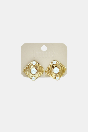 Stainless Steel Stud Earrings Geometric Shape Simple Daily Simple Series Women's Jewelry h5 Picture3