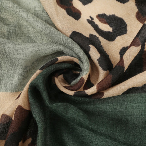 Simple Series Retro Leopard Print Mixed Color Polyester Winter Scarves h5 Picture10
