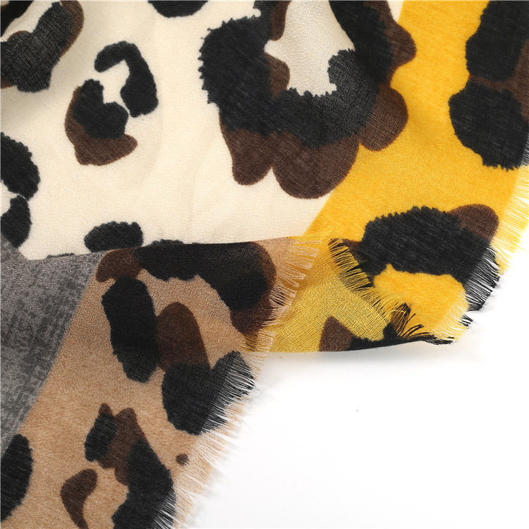 Simple Series Retro Leopard Print Mixed Color Polyester Winter Scarves Picture9