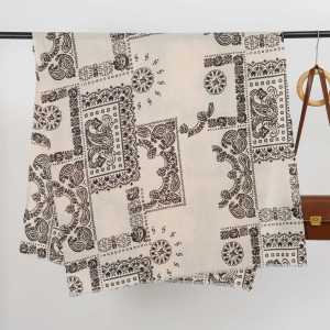 Ethnic Series Bohemian Solid Color Paisley Pattern Polyester Winter Scarves h5 Picture7