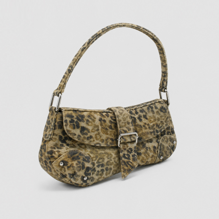 Damen-Satteltasche im Streetwear-Stil mit Leopardenmuster 2