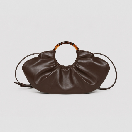 Bolsos de mano para mujer de PU de color liso, estilo parisino chic.