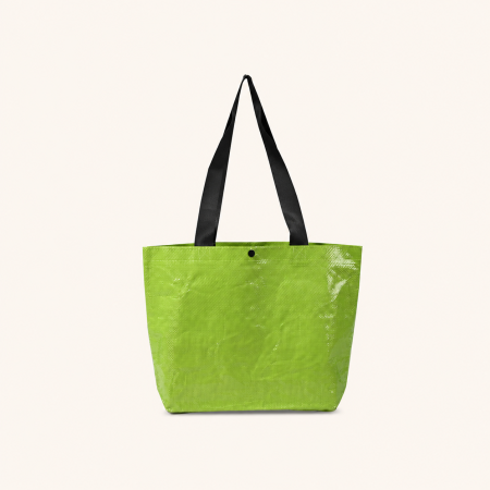 Casual stijl geweven vierkante shopper tassen van PP in effen kleur voor dames