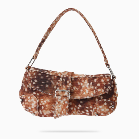 Damen-Satteltasche im Streetwear-Stil mit Bambi-Print