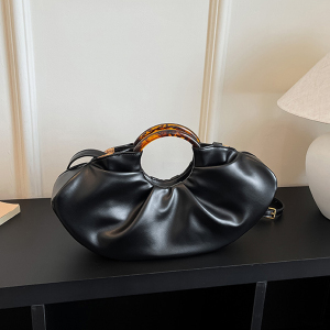 Parisian Chic Style None Solid Color Pu Women's Handbags h5 Picture5