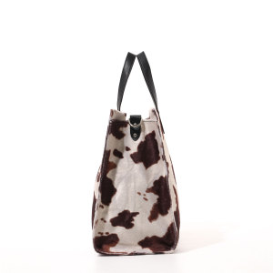 Casual Style Fluffy Solid Color Leopard Print Animal Print Corduroy Women's Square Tote Bags h5 Picture6
