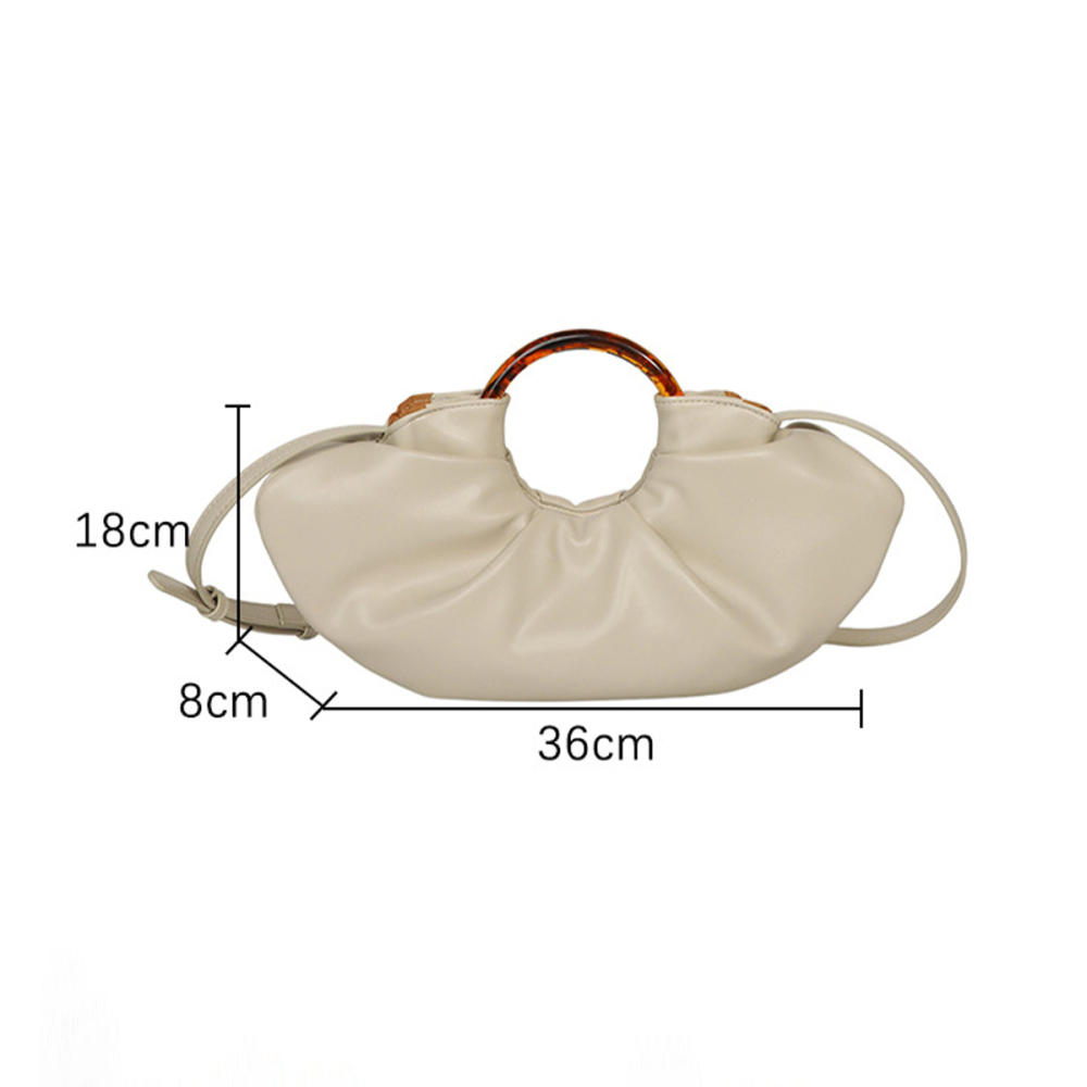 Parisian Chic Style None Solid Color Pu Women's Handbags h5Picture6