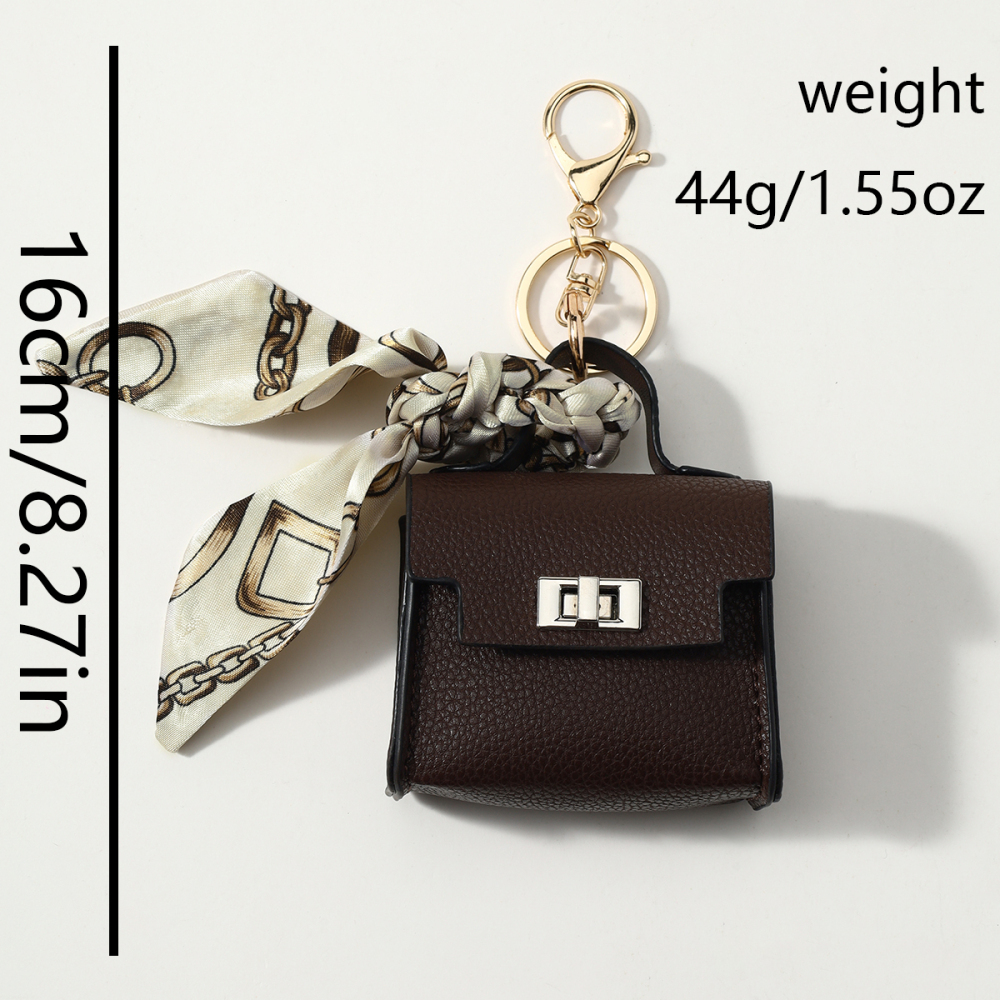 Simple Series Daily Bow Knot Solid Color Alloy Bag Charms Earphone Case Picture2
