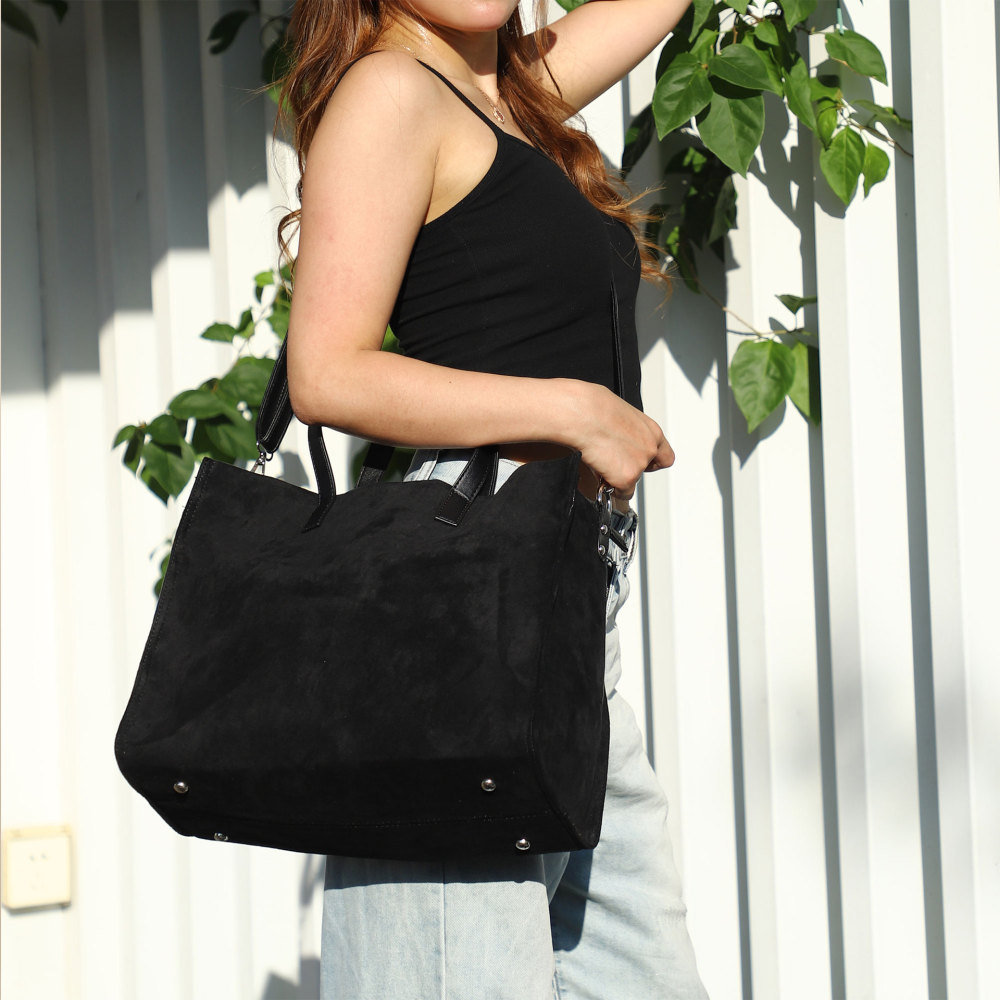 Casual Style Fluffy Solid Color Leopard Print Animal Print Corduroy Women's Square Tote Bags h5Picture12