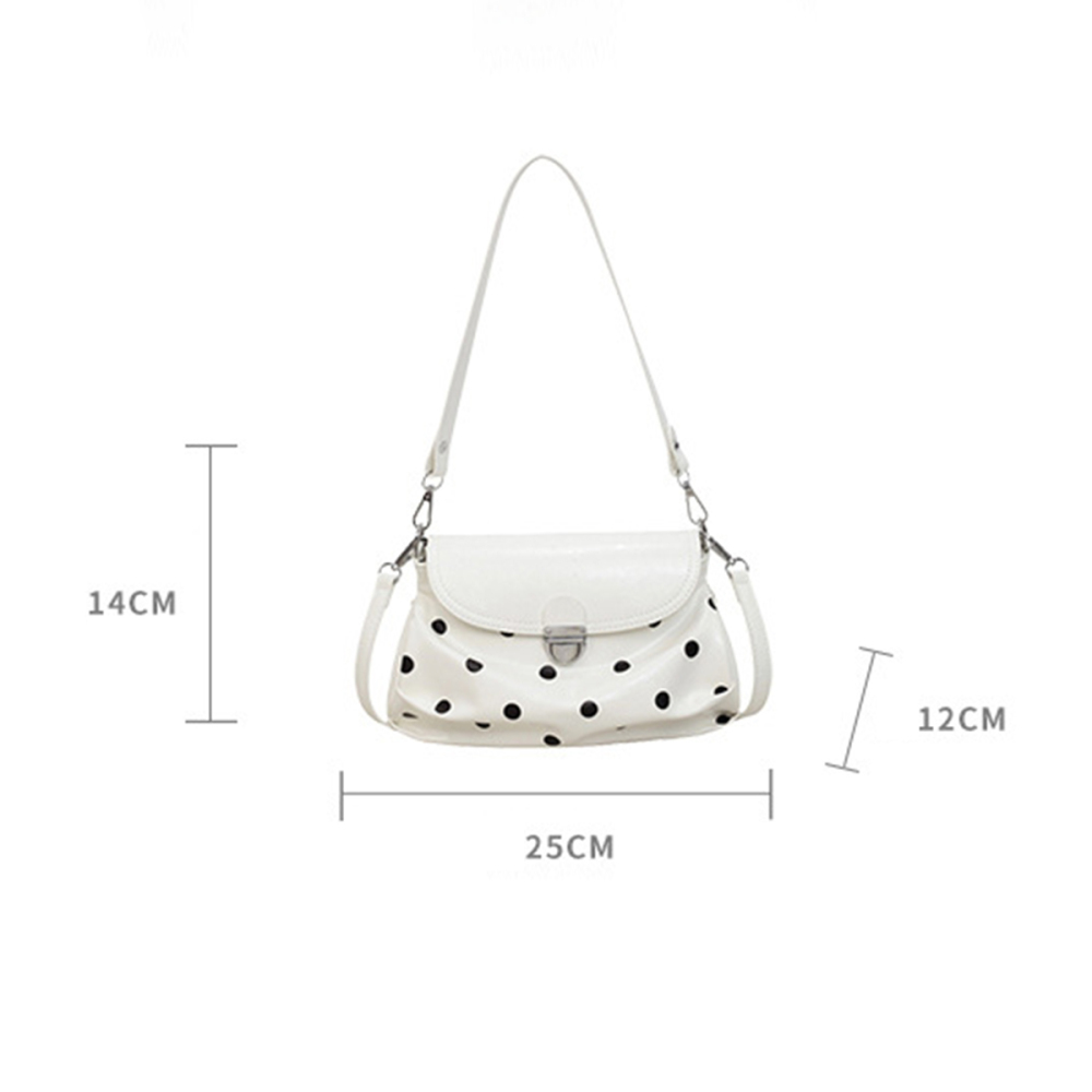 Office Style Metal Hardware Polka Dots Pu Women's Shoulder Bags h5Picture6