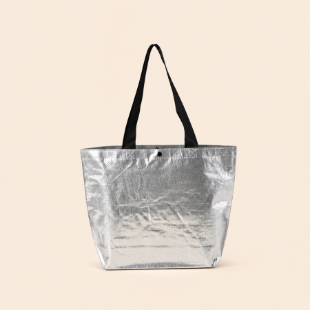 Casual stijl geweven vierkante shopper tassen van PP in effen kleur voor dames